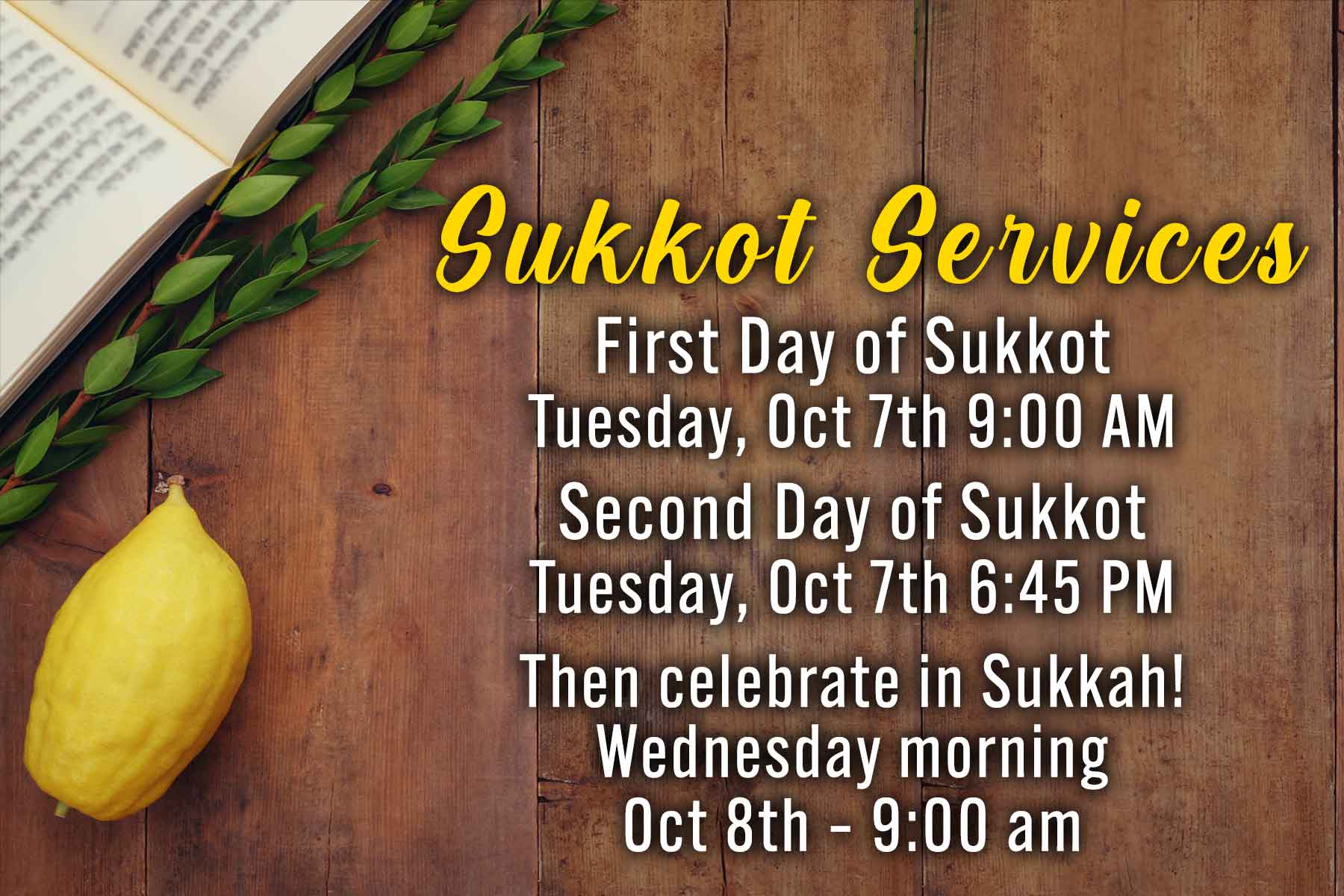 Sukkot 2025
